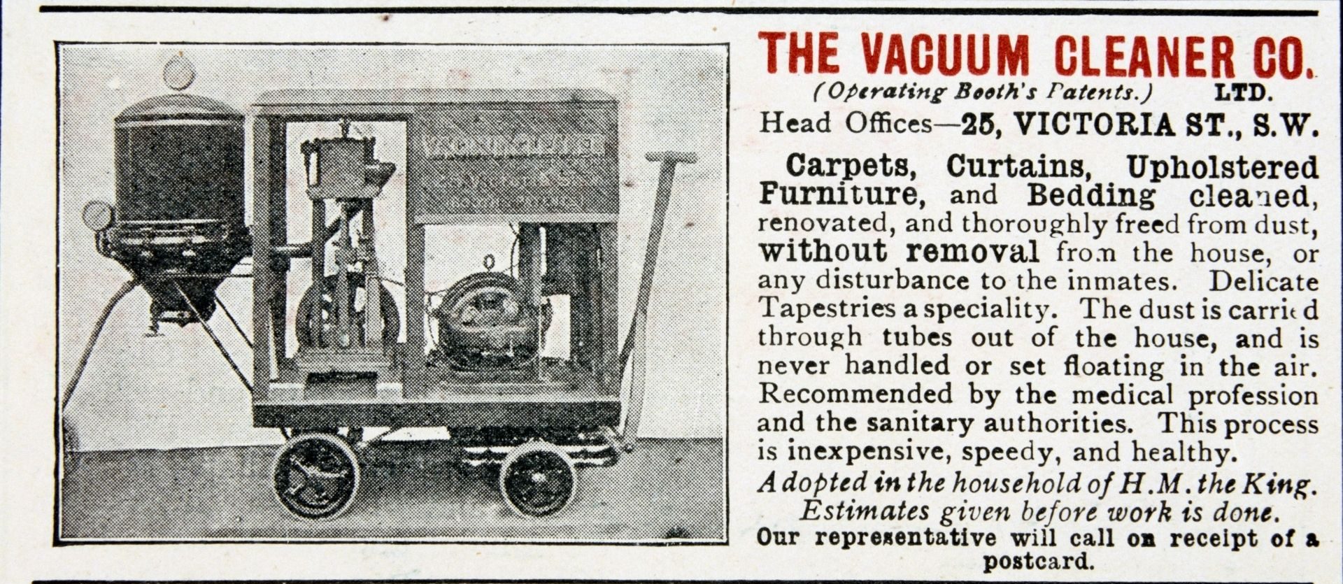 The vacuum cleaner co a traditional ad
