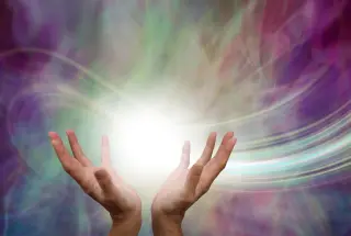 deeper meaning orb of light in hands