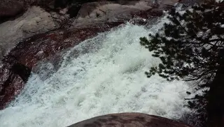 rushing water for a thunderous fall