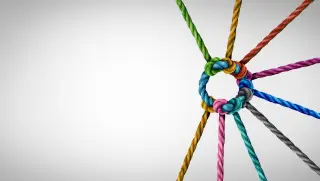 intertwined ropes show strength